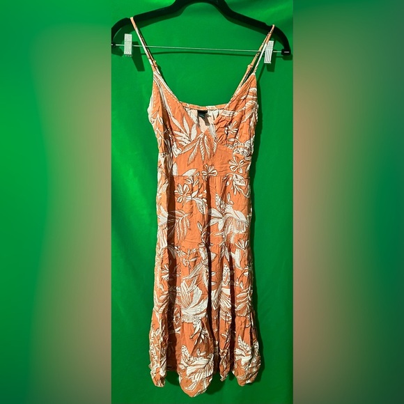 Wild Fable Floral Orange Summer Dress size XS - Picture 2 of 8